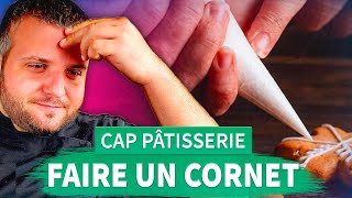 Comment faire un cornet  CAP pâtisserie [upl. by Griseldis]