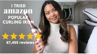 I tried amazons most popular curling iron with a review of 67000 conair amazon curling iron [upl. by Barris]