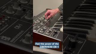 Oberheim OB1 Wicked Grimey Bass Patch Sound One analogsynth [upl. by Haukom]