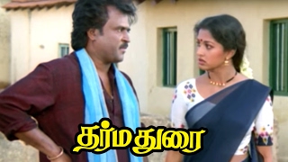 Dharmadurai  Dharmadurai Movie Scenes  Rajini helps Ravi and Saran  Madhu hits Rajini  Rajini [upl. by Daub604]