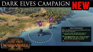 Total War Warhammer II  Dark Elves Campaign Gameplay Analysis [upl. by Samella]