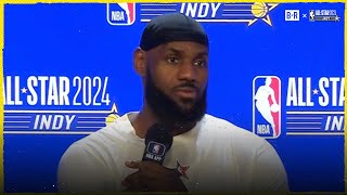 LeBron James Addresses His NBA Future  2024 NBA AllStar Weekend [upl. by Clayson952]