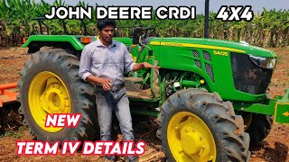 New John Deere 5405 CRDI 63 Hp 4wd Full review  Features mileage and price details [upl. by Richey310]