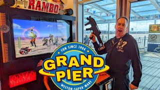 The Grand Pier Arcade  Weston Super Mare retrogaming arcadegames [upl. by Thar718]