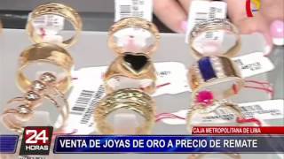 Miraflores joyas de oro son rematadas desde 150 soles [upl. by Dorion]