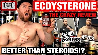 BETTER THAN STEROIDS ECDYSTERONE REVIEW  TURKESTERONE BROTHER  GAINED 21LBS 🤯 [upl. by Koh492]