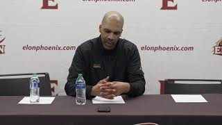 Elon MBB vs Stony Brook Press Conference 2824 [upl. by Ayad490]