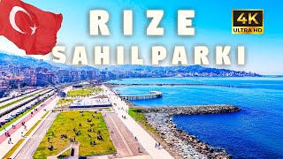 Rize Beach Park  4K UHD  Turkiye  Blacksea [upl. by Aridaj927]