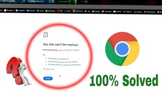 This site Cant be reached Problem in chrome  This site Cant be reached Problem Google techissue [upl. by Romine]