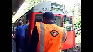 London Underground CStock Tube Train Breaks Down  Southfields Tube Station 5th July 2012 [upl. by Aliab290]