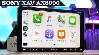 Sony XAVAX8000  The FULL REVIEW 895quot Single DIN with Apple Carplay and Android Auto [upl. by Nairbal499]