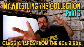 My Wrestling VHS Collection  Part 3  Classic WWF WWE WCW amp ECW Tapes from 1980s and 1990s [upl. by Mateya32]