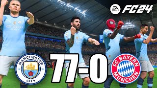 FC24  RONALDO MESSI NEYMAR amp MBAPPE  ALL STARS  MANCHESTER CITY 770 FC BAYERN [upl. by Delogu]