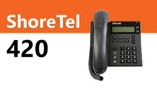 The ShoreTel 420 IP Phone  Product Overview [upl. by Adien835]