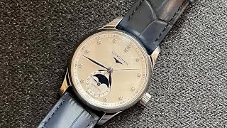 Longines Master Collection Moonphase Mother of Pearl Dial with certified Diamond Hour markers [upl. by Helas]