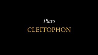 quotCleitophonquot by Plato reconstructed Ancient Greek pronunciation [upl. by Solana105]