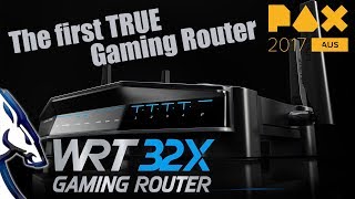 LinkSys WRT32X  The first TRUE Gaming Router PAXAus 2017 [upl. by Newhall]