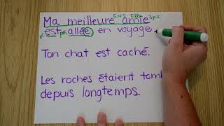 Françaisparticipe passé avec lauxiliaire être [upl. by Enylorac]