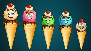 Finger Family Collection  5 Ice Cream Finger Family Songs  Daddy Finger Nursery Rhymes [upl. by Rodmun]