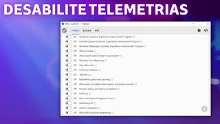 Aplicativo Para Desabilitar Telemetrias e Programas do Windows  WPD [upl. by Elisabeth]