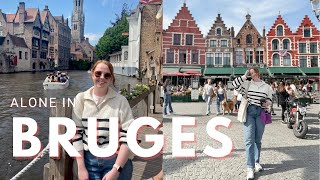 Bruges Belgium Solo Trip [upl. by Lleraj62]