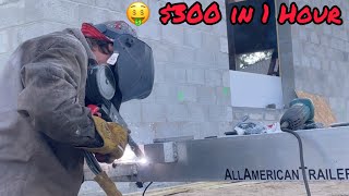 300 in 1 hour Welding Aluminum in the Field [upl. by Mcintyre102]