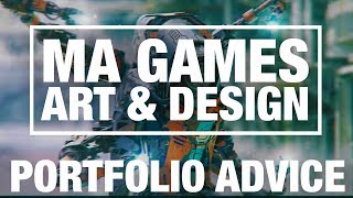 Portfolio Advice MA Games Art amp Design [upl. by Robb]