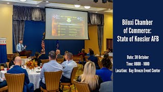 Biloxi Chamber of Commerce State of Keesler Air Force Base [upl. by Ymled1]