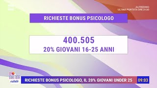 Bonus Psicologo boom di richieste  Unomattina estate 12062024 [upl. by Ainalem]