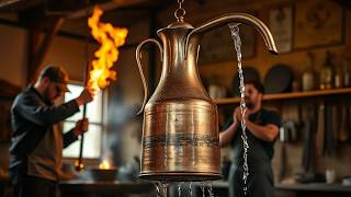 Coppersmithing  Making Antique Persian Copper ewer AFTABEH 🌿🇮🇷🫡 [upl. by Lorrayne]