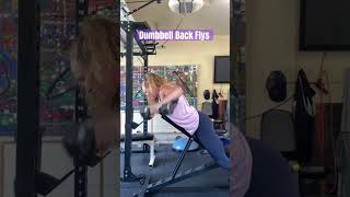 Dumbbell Back Flys strengthtraining garagestrength backworkout backday fitover40 [upl. by Mixie852]