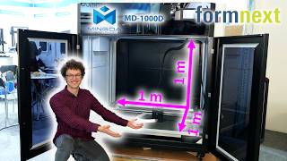 MINGDAs giant 1000x1000x1000 mm 3D Printer at Formnext 2023 AD [upl. by Imaon]