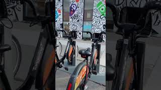 Bike Stand at Danforth Ave Toronto toronto travel torontotravelguide biketown [upl. by Rodl]