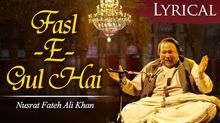 FaslEGul Hai Sharaab Pii Leejiye by Ustad Nusrat Fateh Ali Khan  Popular Qawwali Song [upl. by Mani]