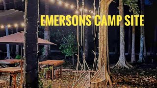 Emersons Camping Site  Barrio Barista Cafe  Mobi Garden cot tent [upl. by Nosila]