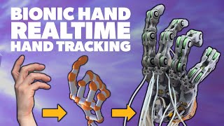 Controlling my Bionic Hand With Realtime Motion Tracking  Biomimetic Bionic Hand [upl. by Stephania]