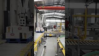 automatic ABB robotic cartons palletizer machine for juice industry roboticpalletizer abbrobotics [upl. by Ylremik390]