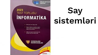 İnformatika DİM test bankı Say sistemləri [upl. by Jenette]