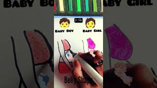 check out Video Description color pen linkBelly Shape During Pregnancy shorts babygirl babyboy [upl. by Tnomed]