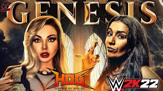 HOG WRESTLING NATALIA MARKOVA vs VIOLETTE NXT WRESTLE TALK WWE 2K22 [upl. by Nalloh]