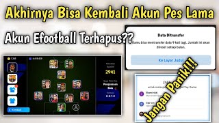 Cara Mengembalikan Akun Pes Lama Di Efootball 2024 Yang Akunnya Hilang [upl. by Eilhsa]