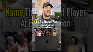 Name The Greatest Player At Each Position Do You Agree shorts nba basketball mj lebron goat [upl. by Darrin]