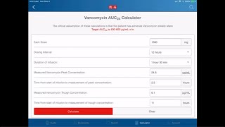 Therapeutic Vancomycin Monitoring Using AUC [upl. by Nwahsar493]
