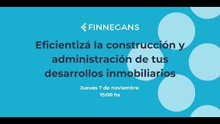 Webinar Eficientiza la construccion y administracion de desarrollos [upl. by Dorman]