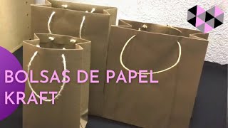 Como crear bolsas de papel kraft  Tips Papeleros [upl. by Eenattirb476]