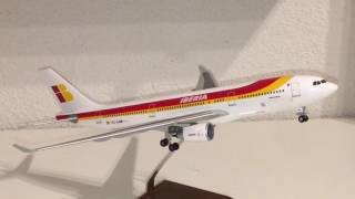 Iberia a330200 old colours custom die cast 1200 model [upl. by Eydie]