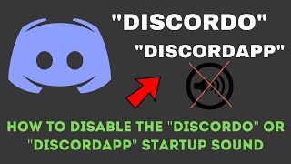 How to Disable the Discord Startup Sound Discordo  Discordup  Discordapp [upl. by Yssep]