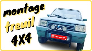 montage treuil 4x4 12v fiat panda 4x4 [upl. by Edak264]