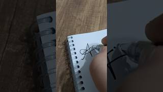 How to sing a letter A ✨ Hand Writings handwriting calligraphy signature [upl. by Teador]