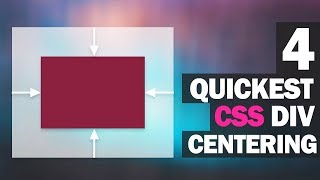 4 Quickest Ways to Center Div with CSS [upl. by Horst]